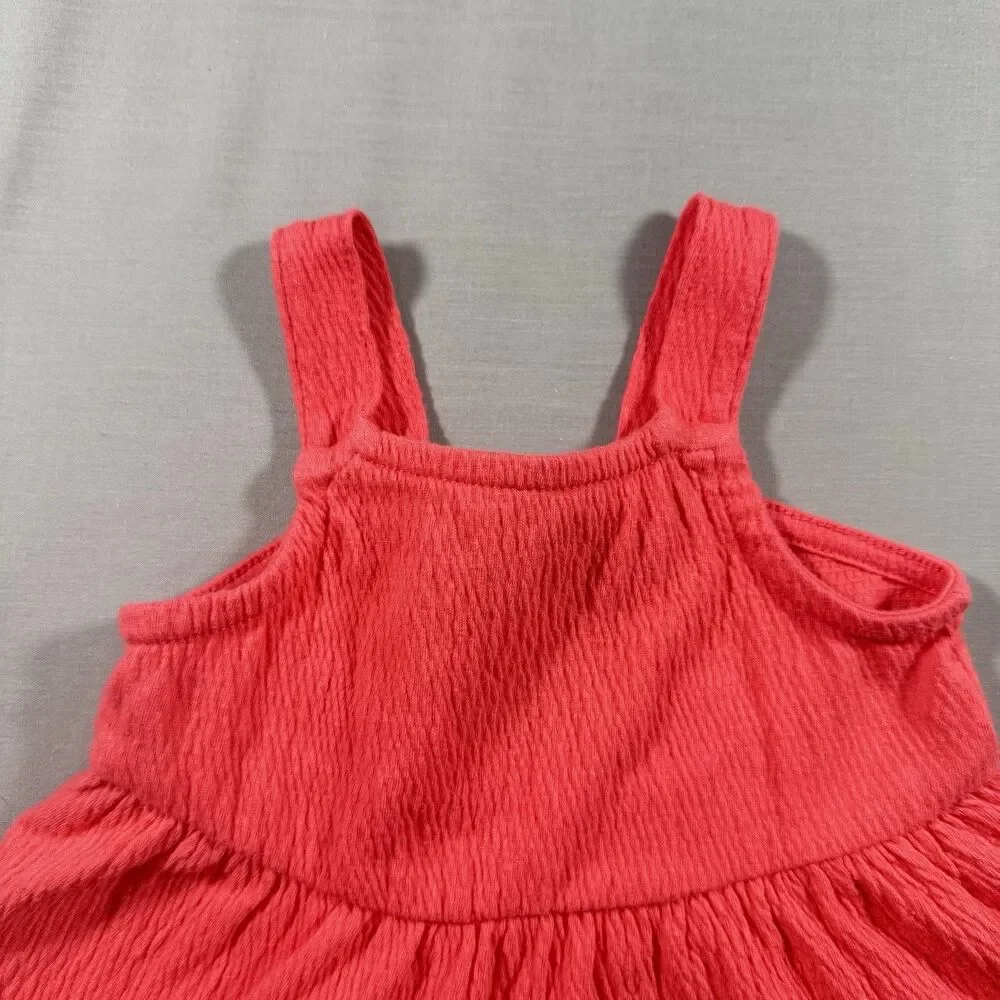 Carters Babygirl Coral Orange Flare Sundress Size 3m